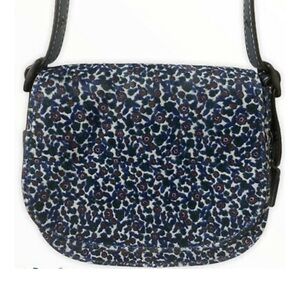 Coach Ranch Floral Mist Saddle Bag Calf Hair Leather Rare Shoulder Crossbody Bag